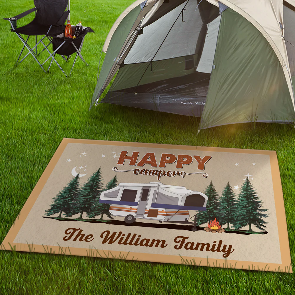 The Best Memories Are Made Camping Personalized Camping Patio Rug, Patio Mat CH07 896192 - Image 7