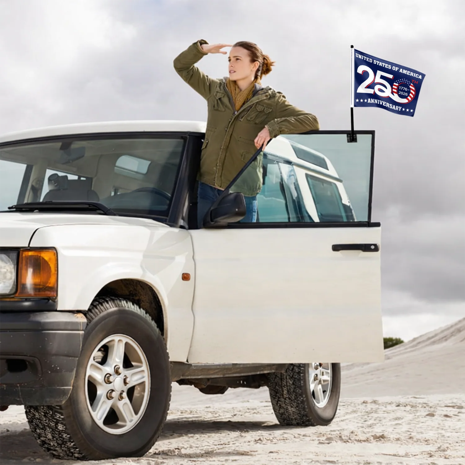 United States Of America 250th Anniversary Car Flag HA75 898522 - Image 2