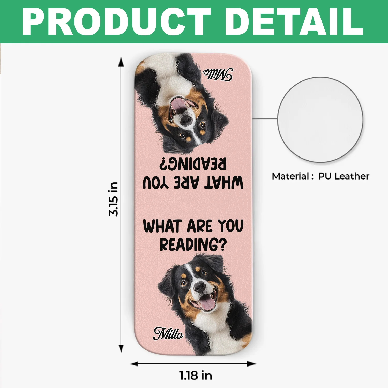 What Are You Reading - Custom Dog Photo Leather Magnetic Bookmark For Book Lovers, Dog Lovers CH07 899528 - Image 7