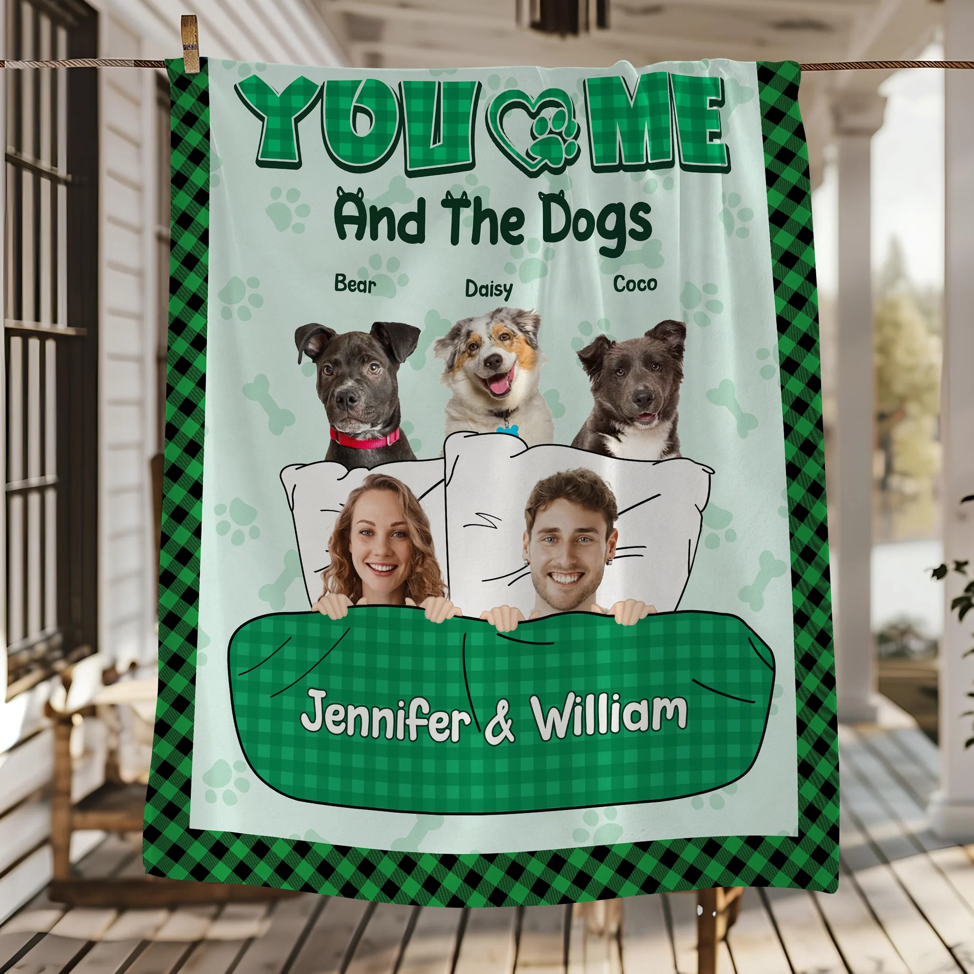 You And Me And The Pets - Custom Pet Photo Blanket For Dog And Cat Lovers CH07 896500 - Image 5