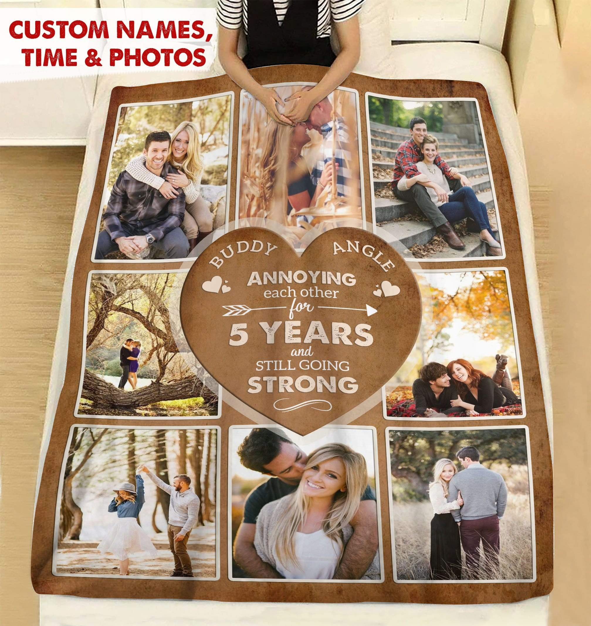 Annoying Each Other Upload Image Couple Blanket HN590