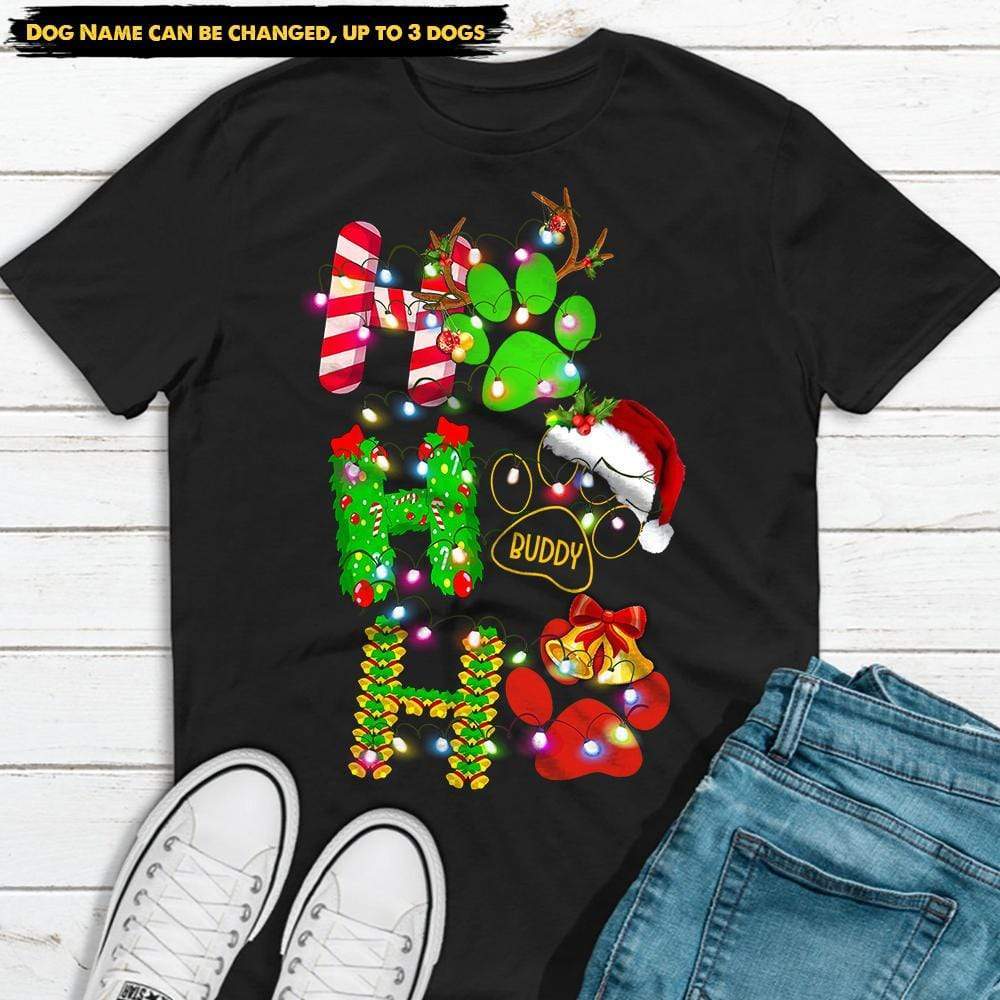 Ho Ho Ho Dog Shirts, Custom Dog Lover Gift, HN590 - Image 2