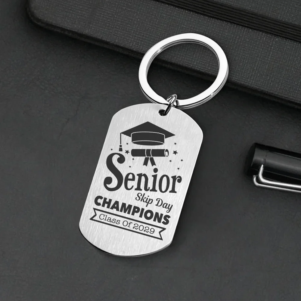 Senior Skip Day Champions Class Of 2025 Graduation Metal Keychain 890371 - Image 8
