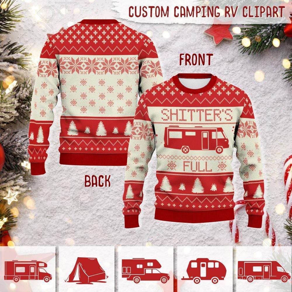 Shitter's Full Camping AOP Ugly Sweater K228 HN590