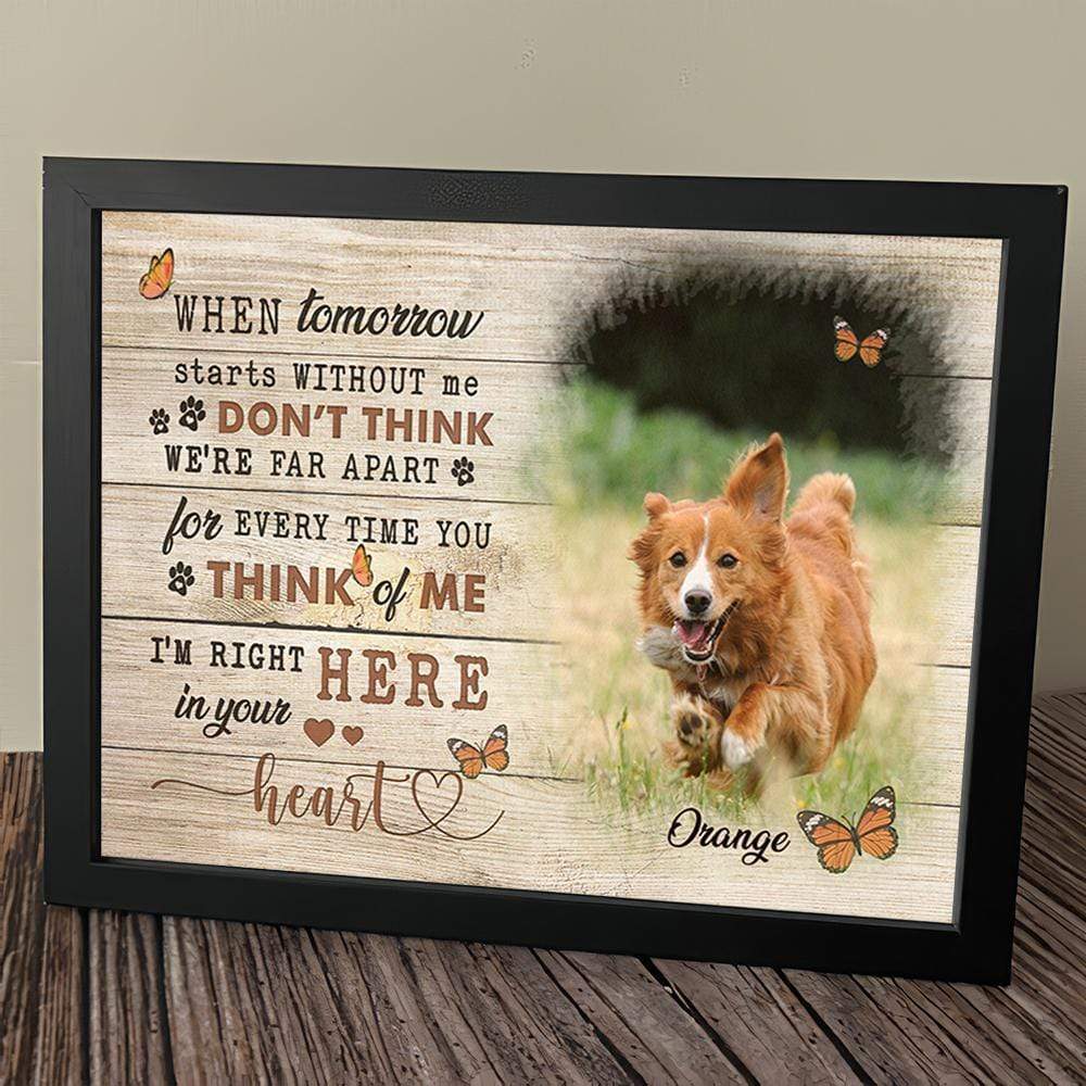 Tomorrow Without Me Dog Picture Frame, Memorial Gift N304 889166 - Image 3