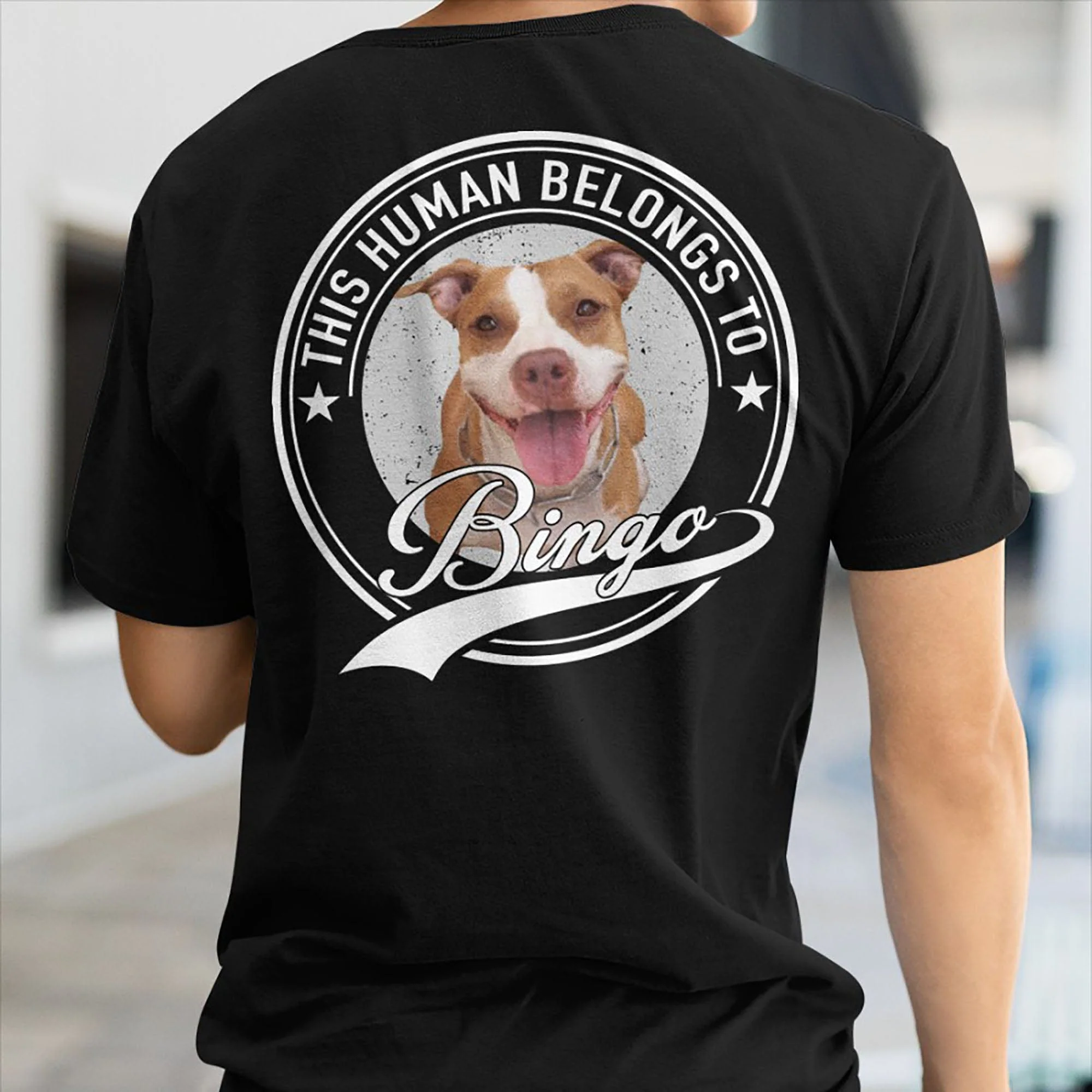 Human Belongs To Dog Cat Personalized Custom Photo Dog Cat Pet Backside Shirt TA29 889497 - Image 6