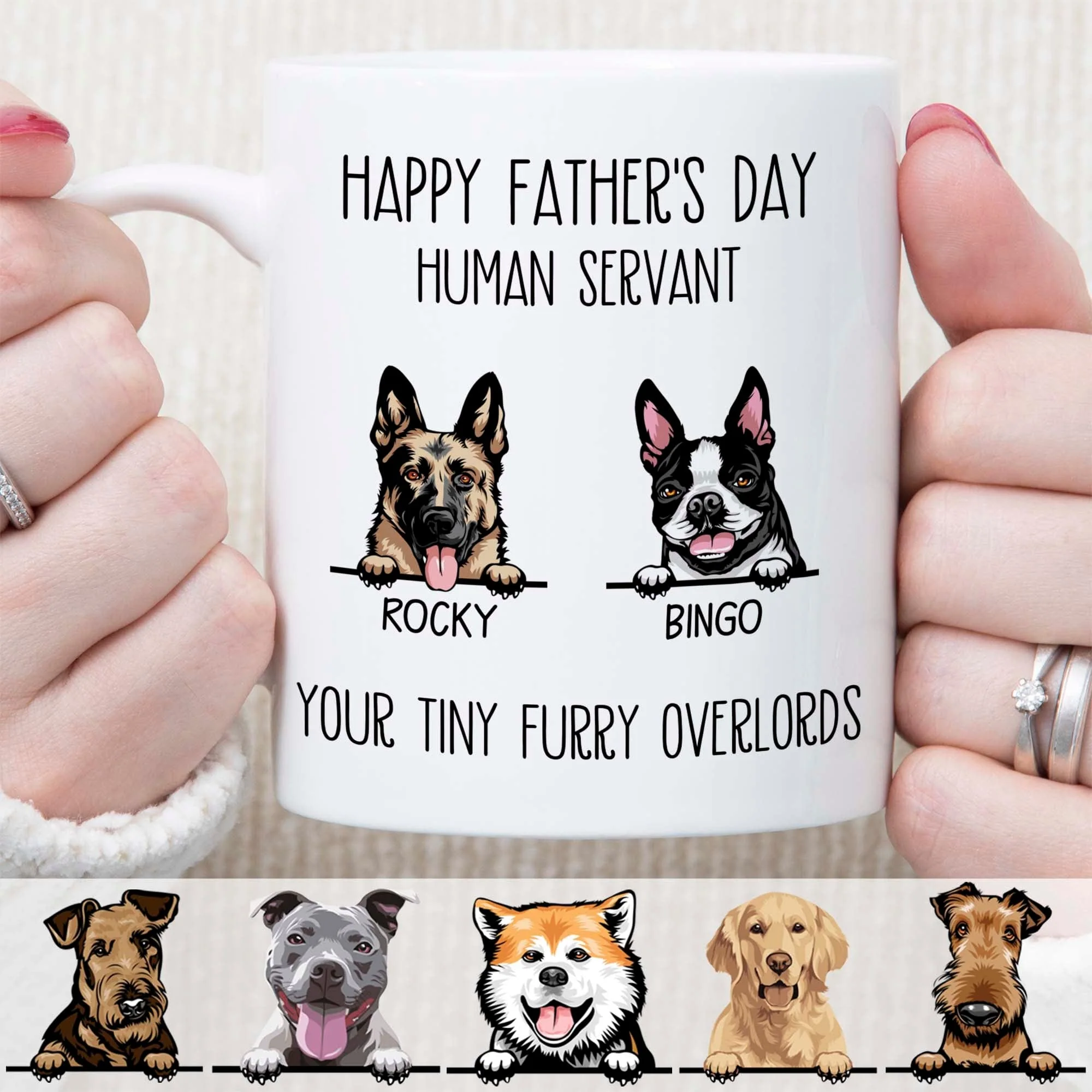 Human Servant Personalized Custom Dog Mug C334 889225