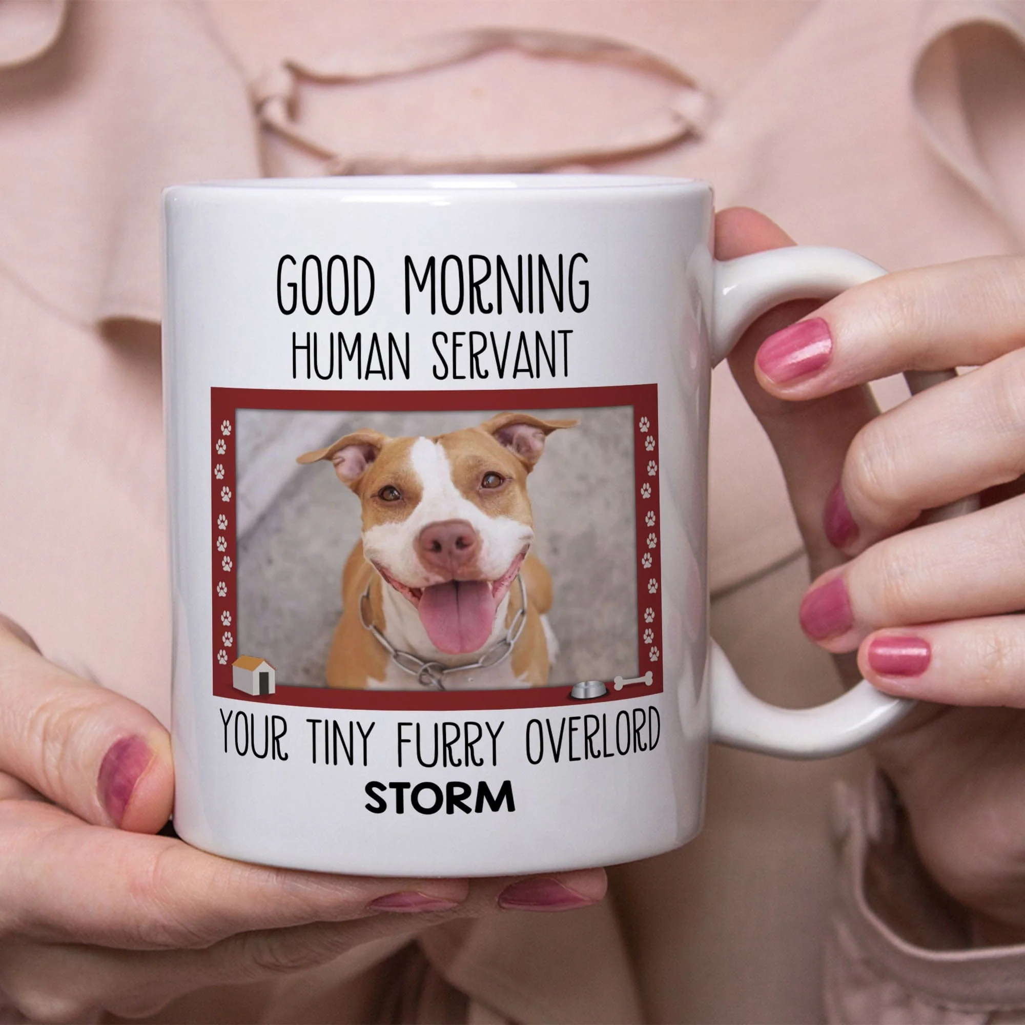 Human Servant Personalized Custom Photo Dog Mug C334 890747 - Image 3