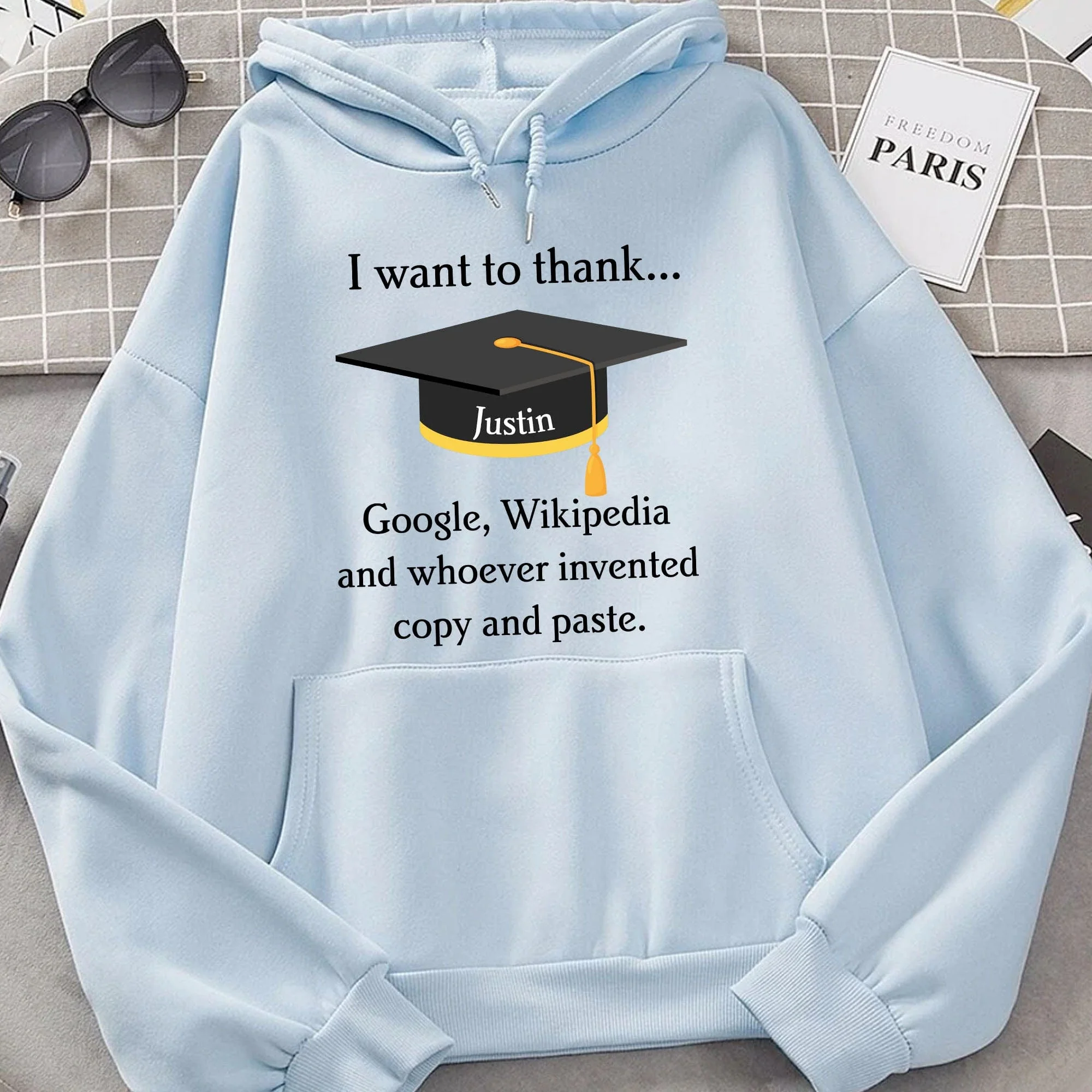 I Want To Thank Google Wikipedia Graduation Shirt C254 - Image 4