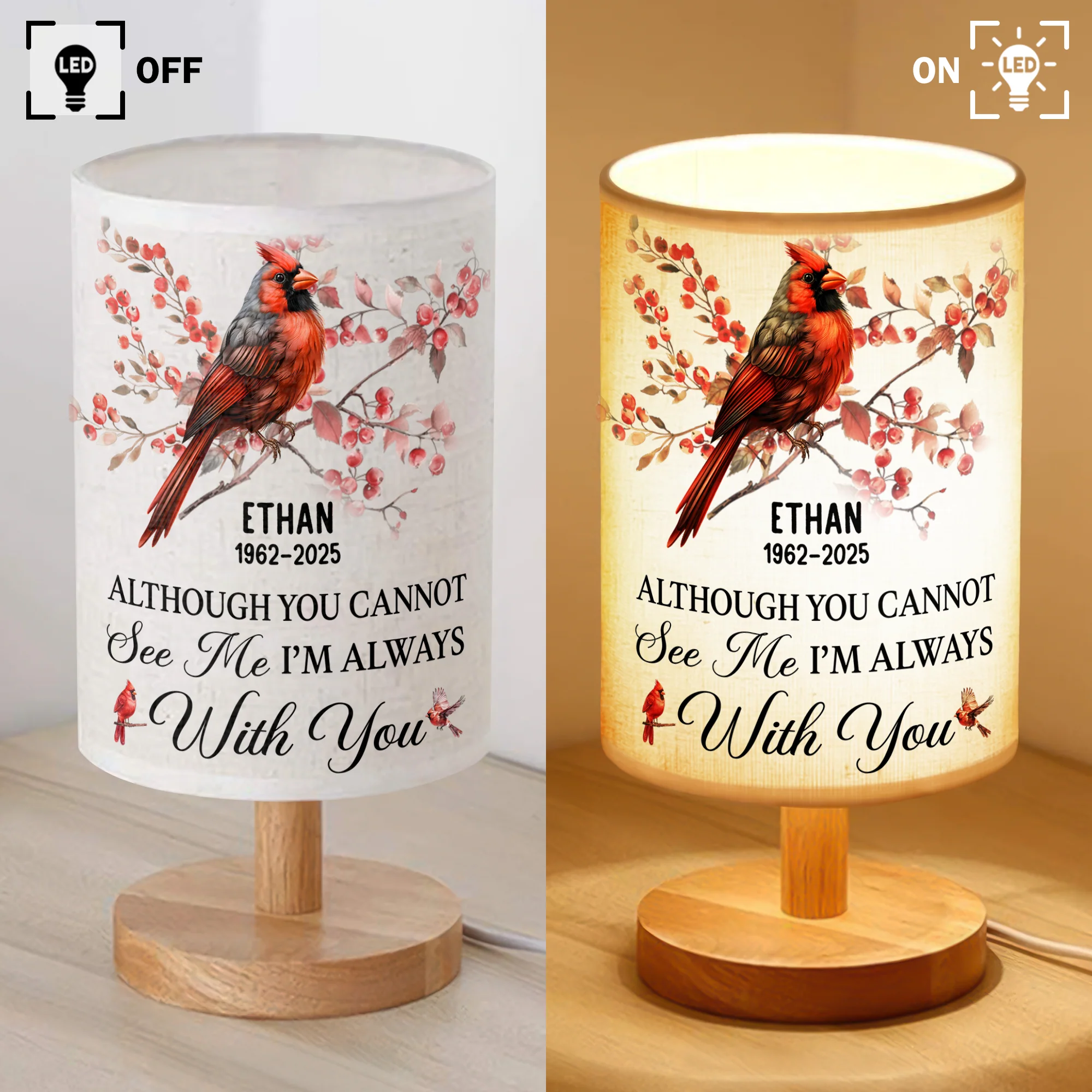 I'm Always With You - Personalized Fabric Lamp TH10 892863 - Image 4
