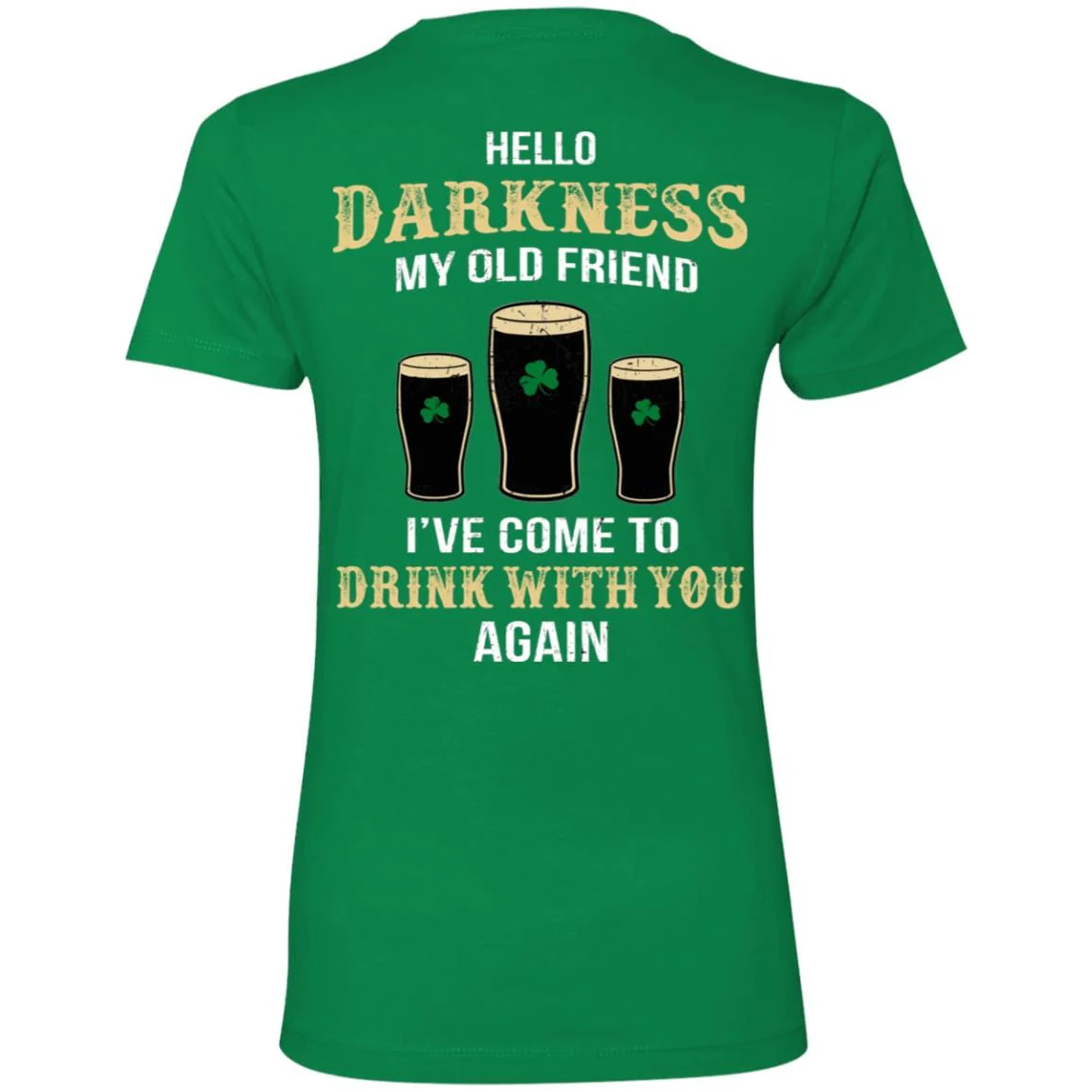 Darkness old friend drink beer irish st patty's day shirt printed back 901408 - Image 11
