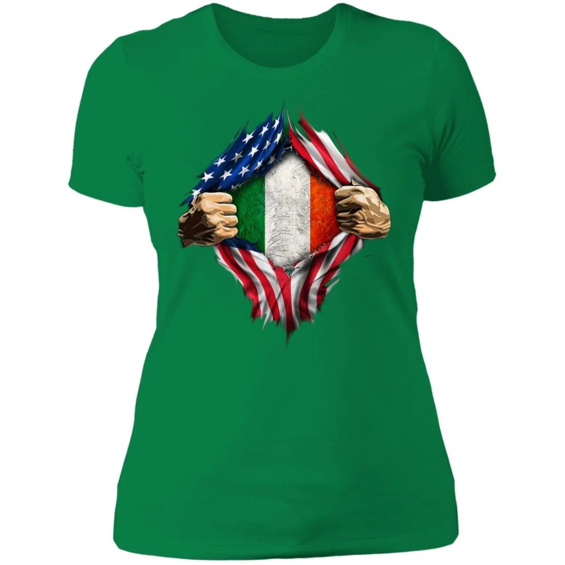 American Irish Flag St Patrick Shirt - Image 9