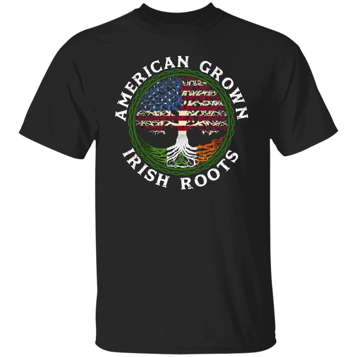 American Grown Irish Roots Flag St Patrick Shirt - Image 10