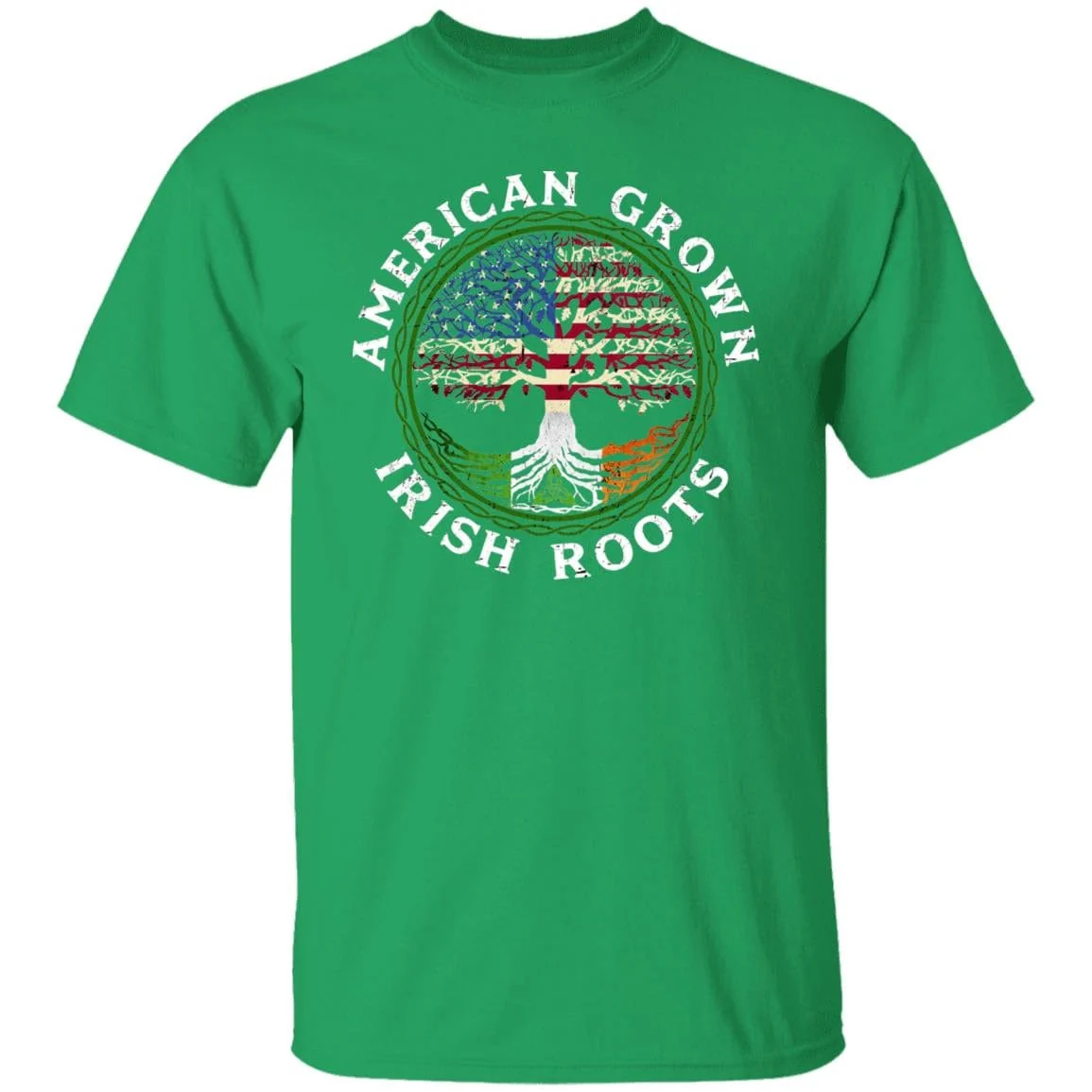 American Grown Irish Roots Flag St Patrick Shirt - Image 12