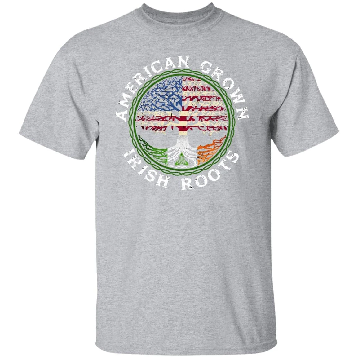 American Grown Irish Roots Flag St Patrick Shirt - Image 13