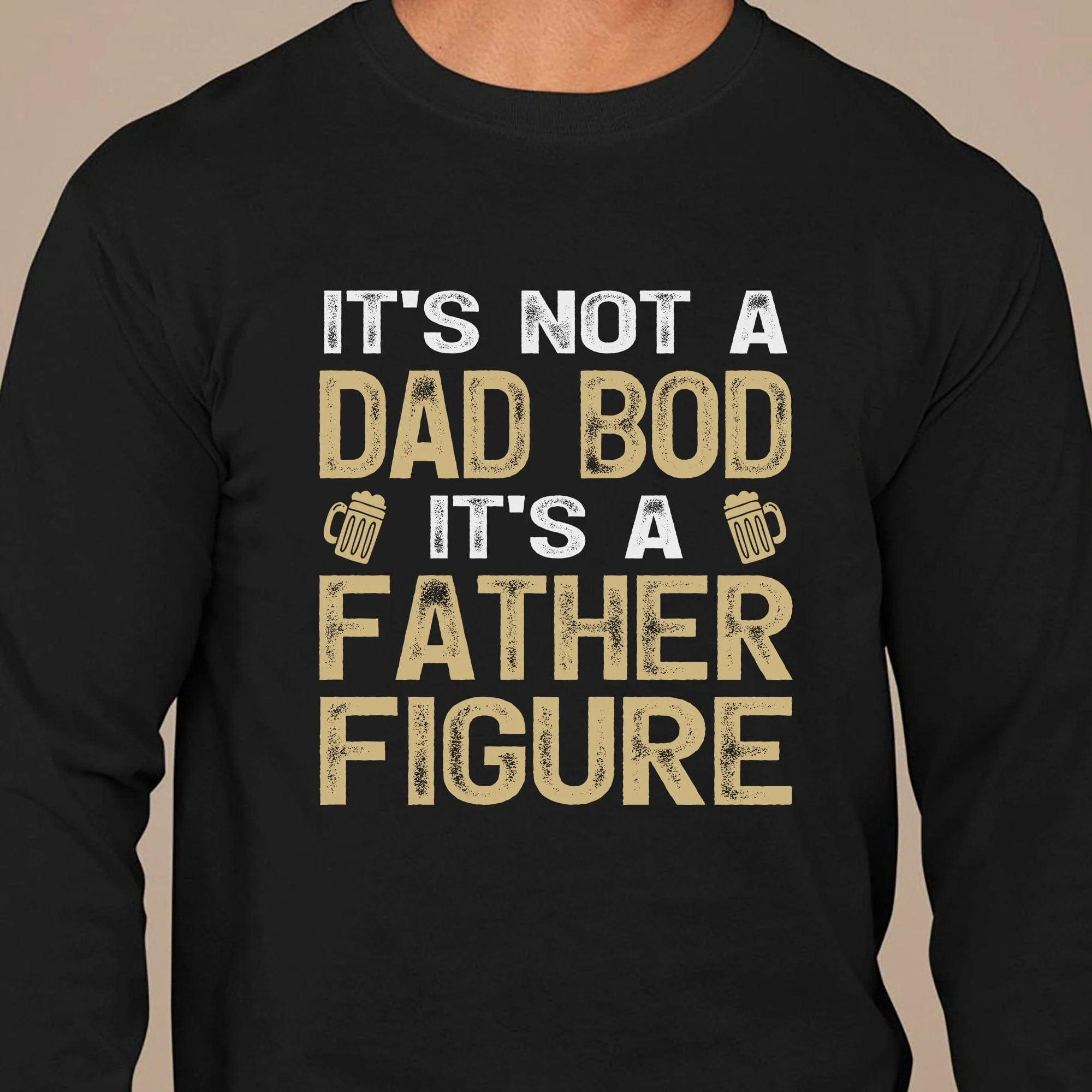 It's Not A Dad Bod But A Father Figure Personalized Custom Family Shirt C314 - Image 2