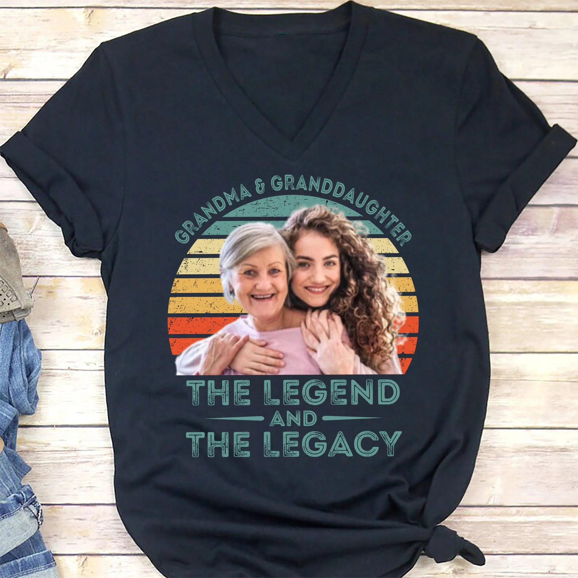 Legend And Legacy Personalized Family Photo Shirt C291 - Image 4