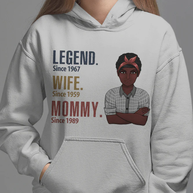 Legend Wife Grandma Since Years T Shirt - Image 3