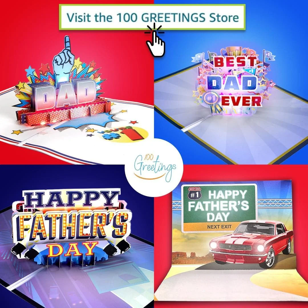 Lights & Music Pop up Fathers Day Card, Plays 'All Star' Song, Happy Fathers Day Card from Daughter, Father'S Day Cards for Husband, Fathers Day Card from Son, Fathers Day Cards, 1 Best Dad Ever Card - Image 2
