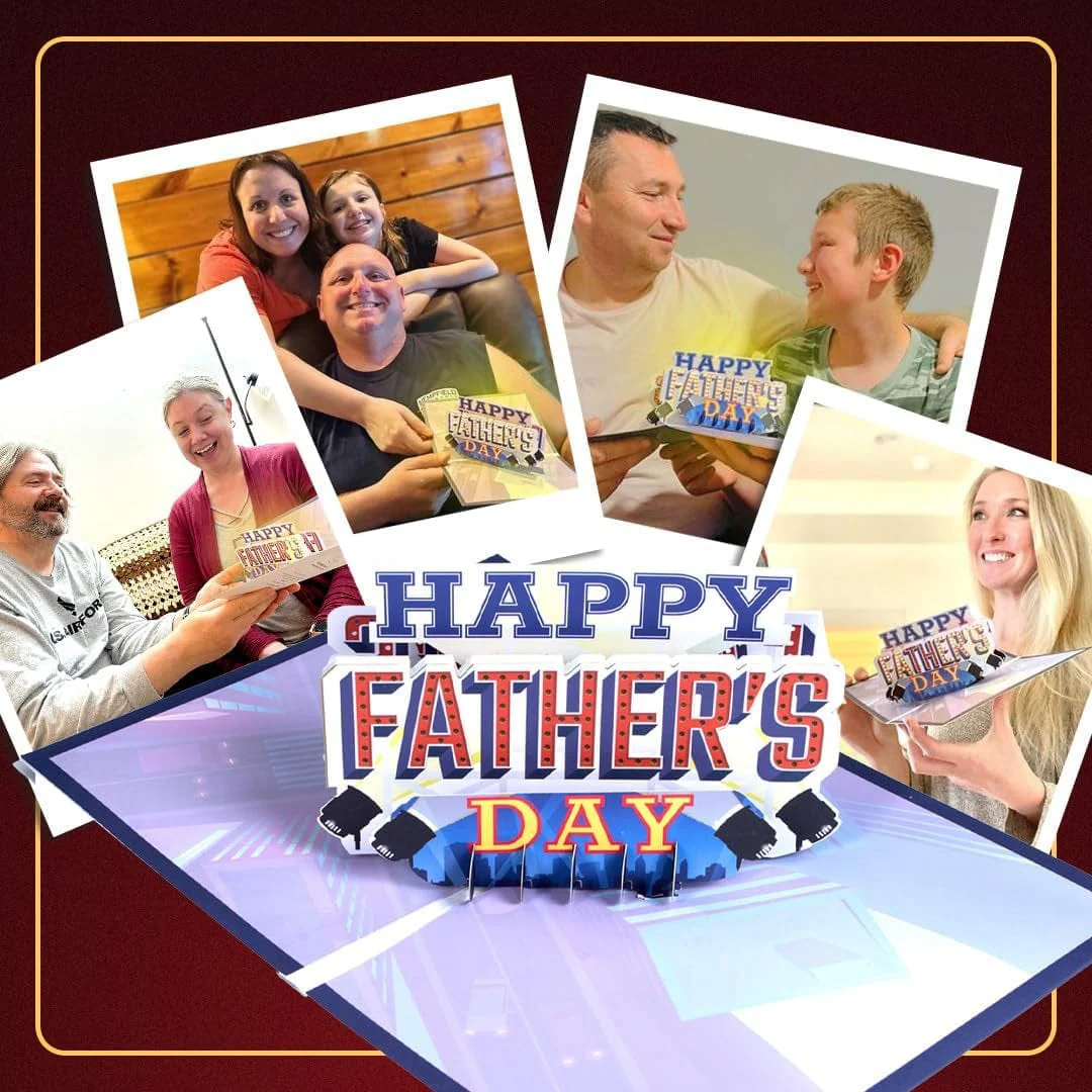 Lights & Music Pop up Fathers Day Card, Plays 'All Star' Song, Happy Fathers Day Card from Daughter, Father'S Day Cards for Husband, Fathers Day Card from Son, Fathers Day Cards, 1 Best Dad Ever Card - Image 5