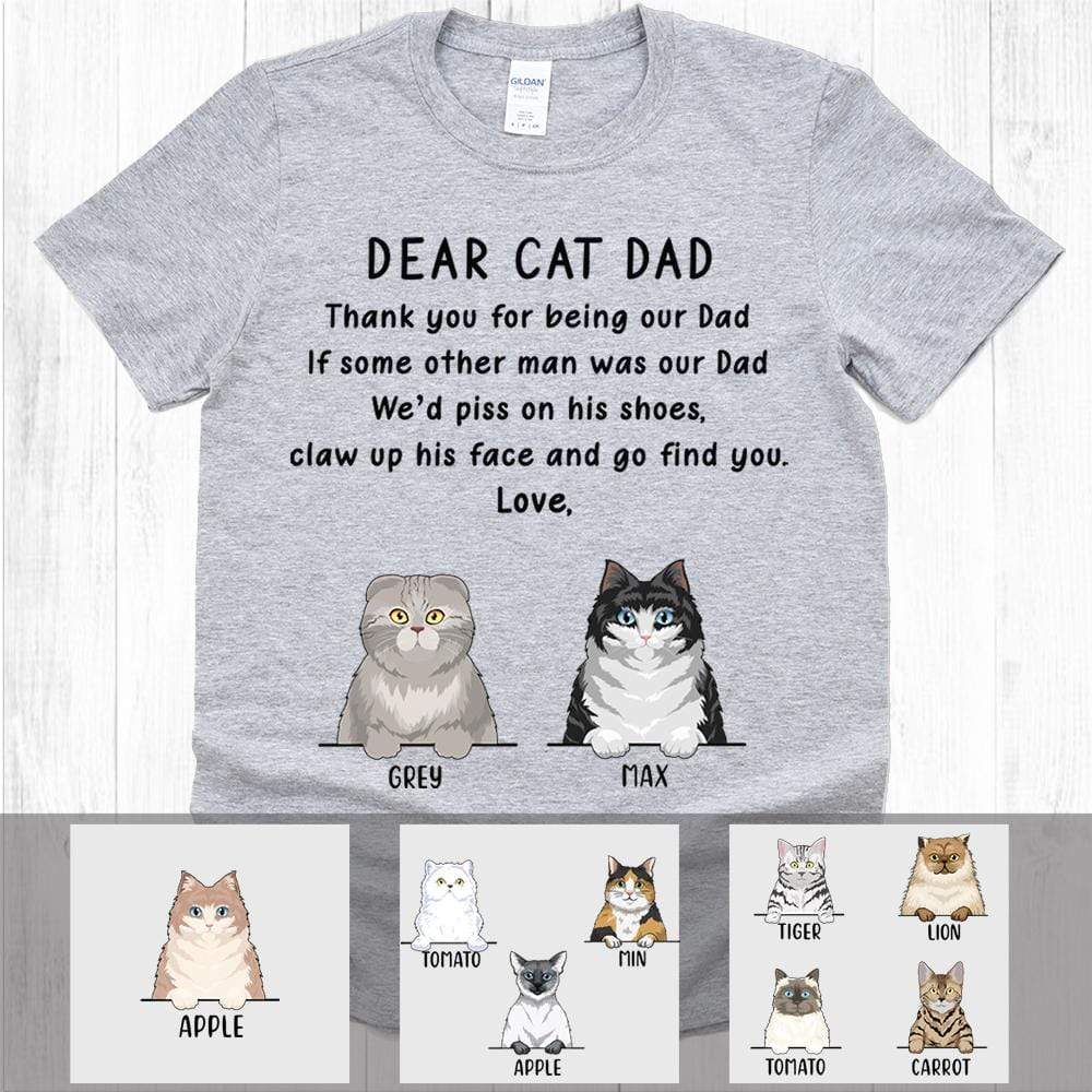 Thank You For Being My Dad Cat Shirt