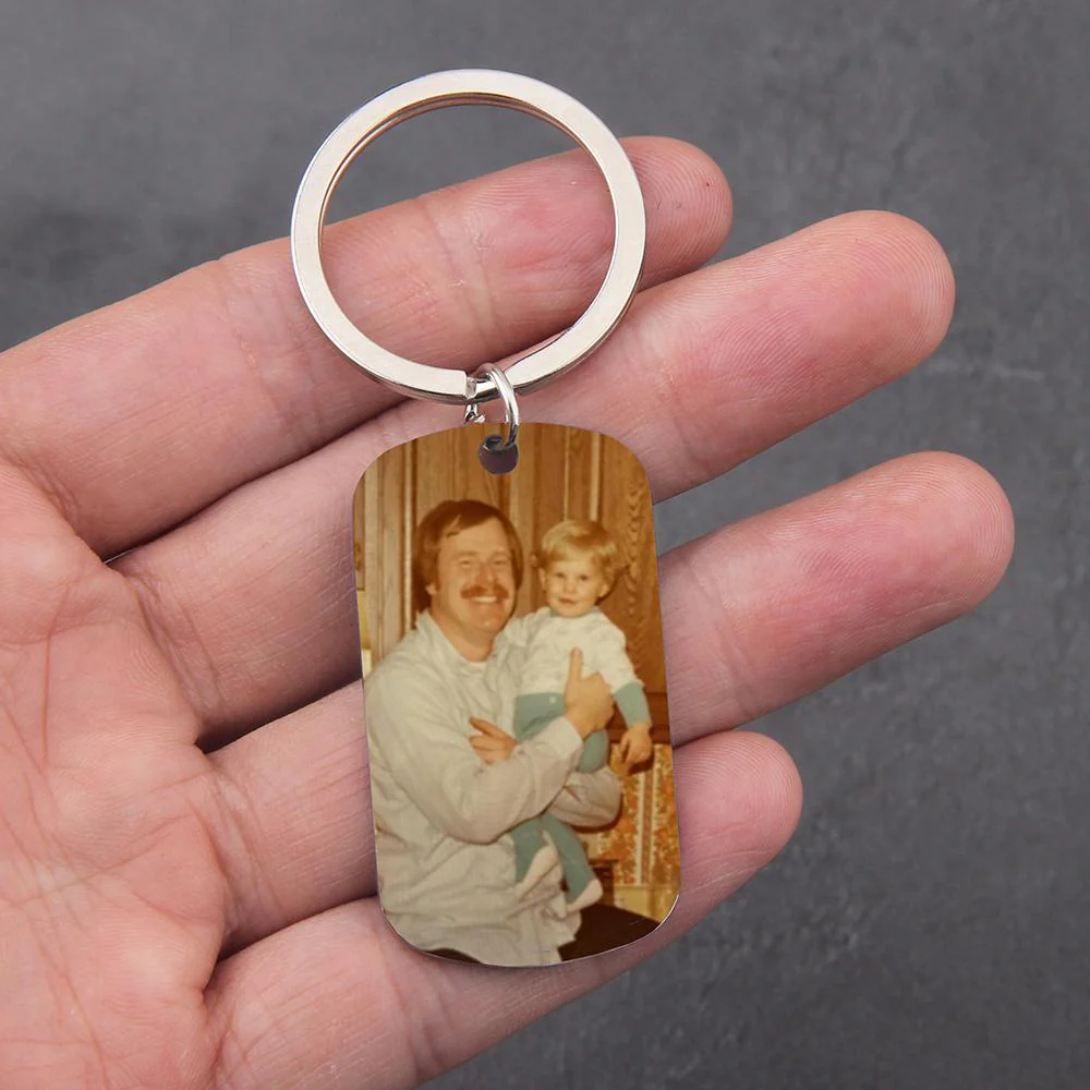 I Couldn't Have Caught A Better Dad Family Keychain - Image 4
