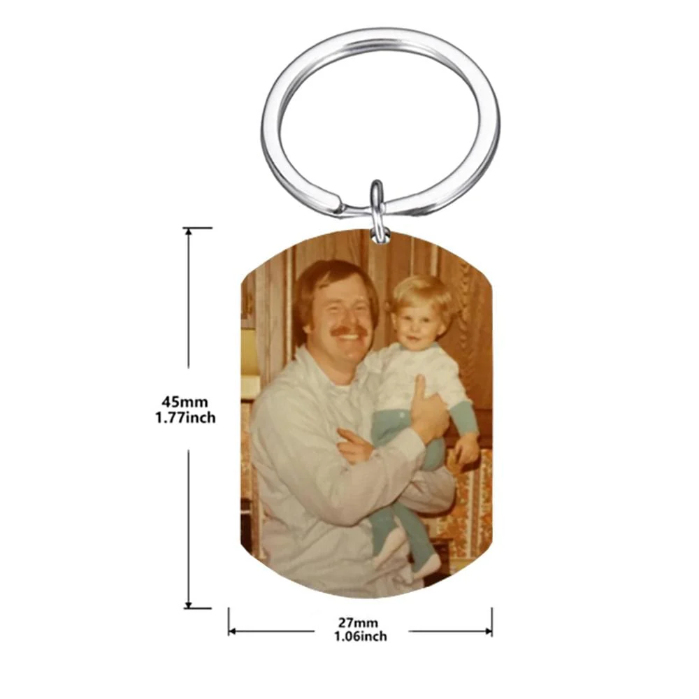 I Couldn't Have Caught A Better Dad Family Keychain - Image 6