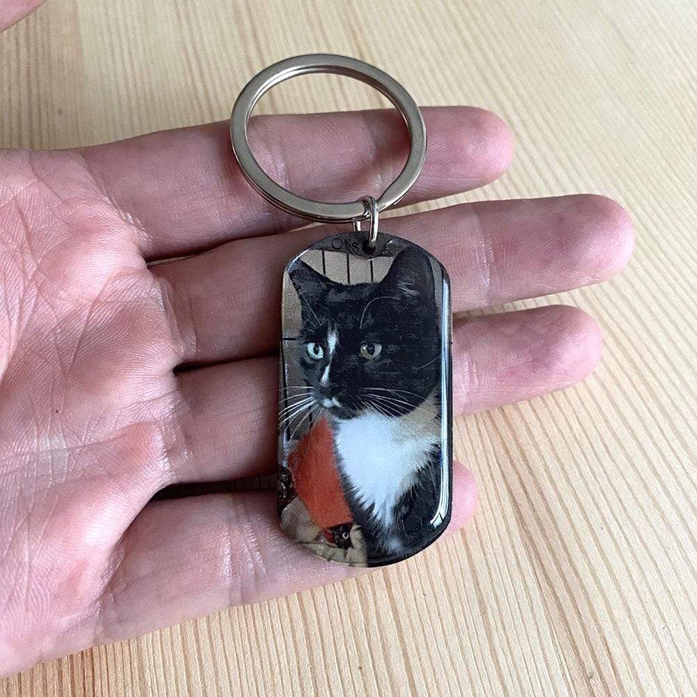 This Best Dog Dad Belongs To Family Keychain - Image 5