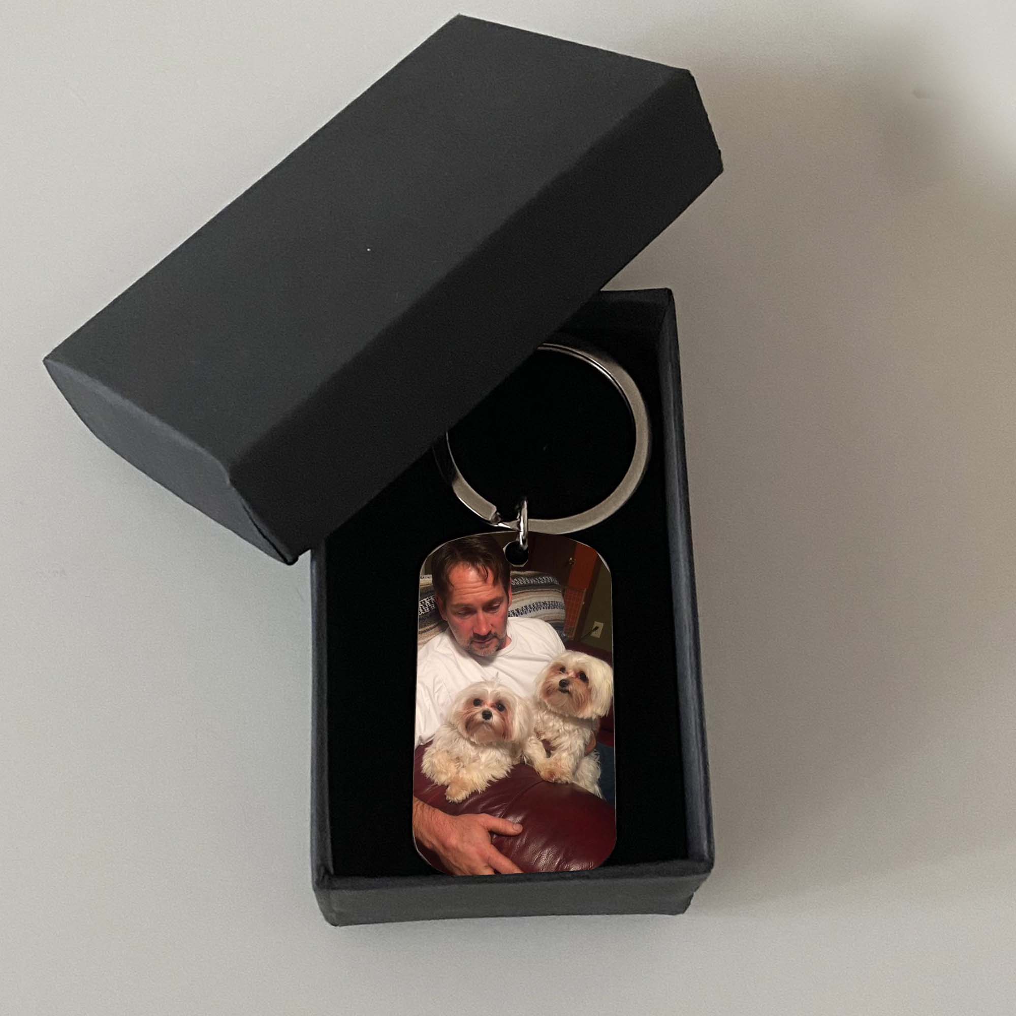 This Best Dog Dad Belongs To Family Keychain - Image 6
