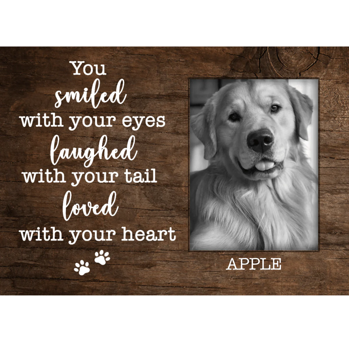 You Smiled With Your Eyes Dog Print Canvas