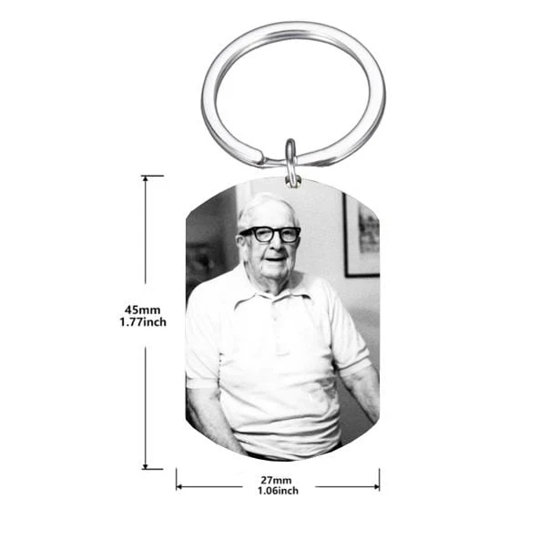 I Have An Angel In Heaven I Call Him Dad Family Keychain - Image 3