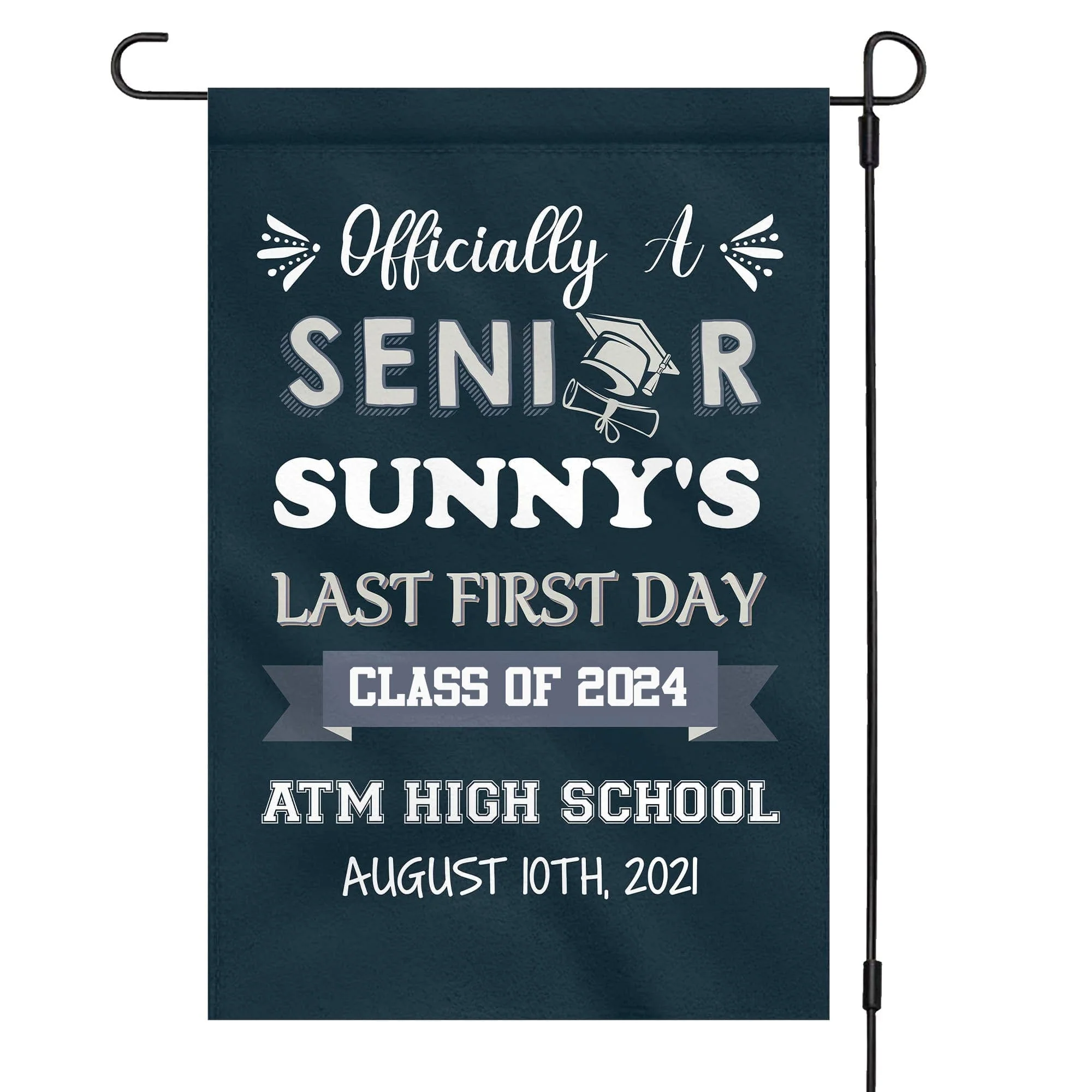 Officially A Senior 2024 Back To School Flag