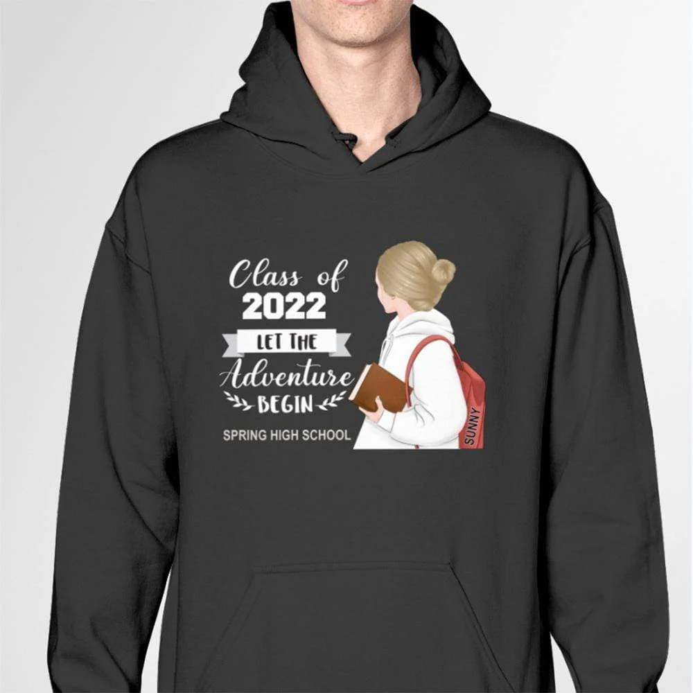 Let The Adventure Begin Senior Dark Shirt - Image 4