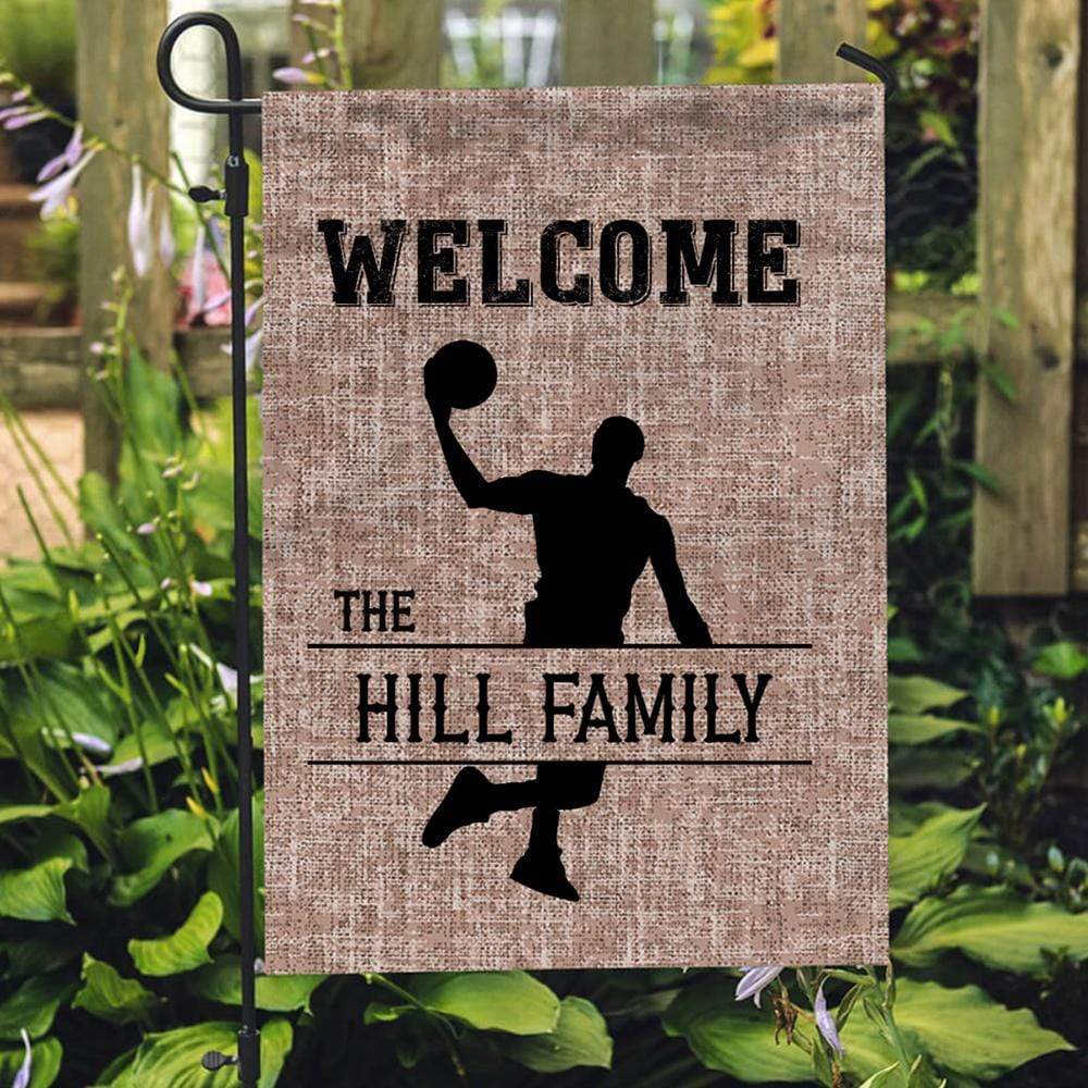 Welcome To The Sport Players House Baseball Garden Flag - Image 3