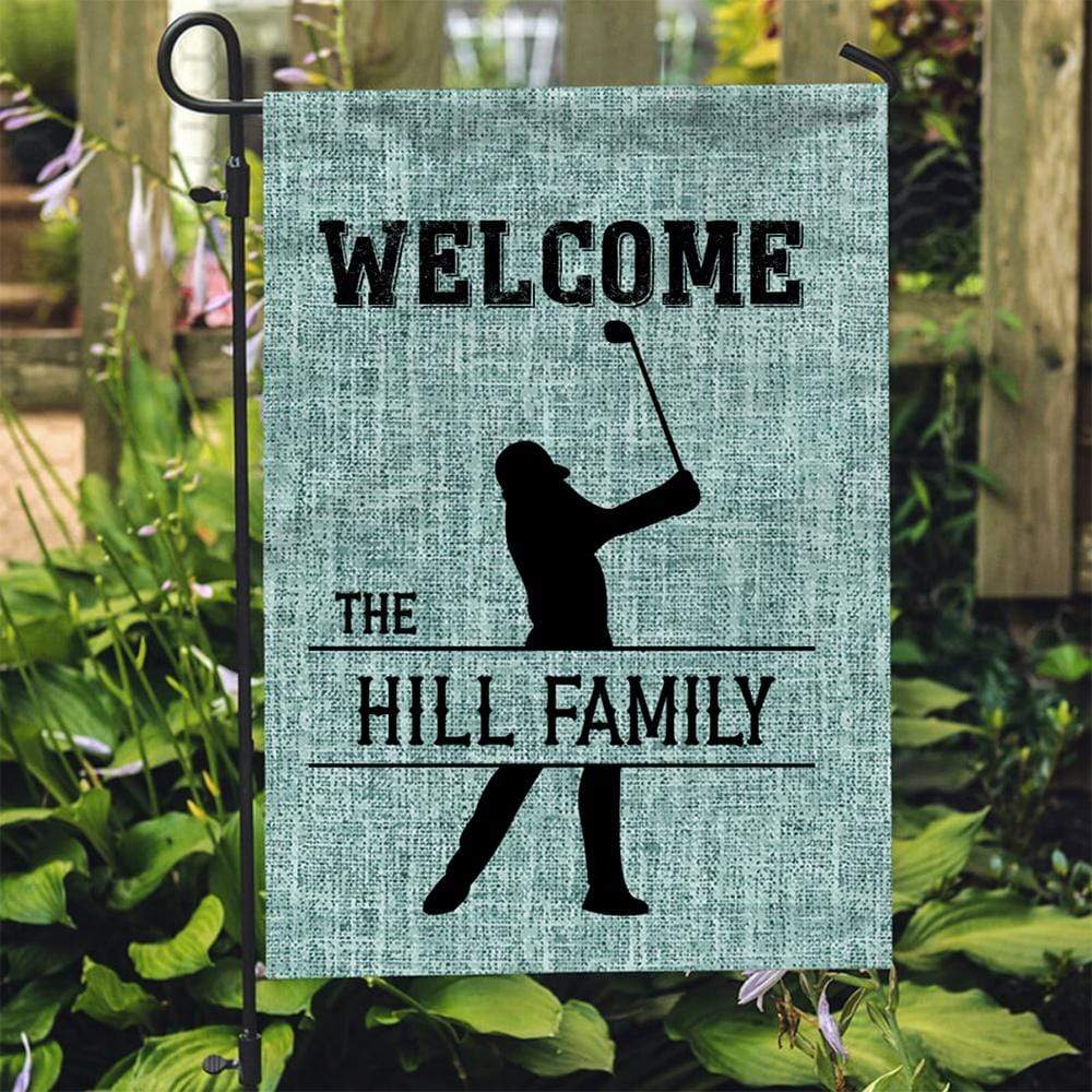 Welcome To The Sport Players House Baseball Garden Flag - Image 5