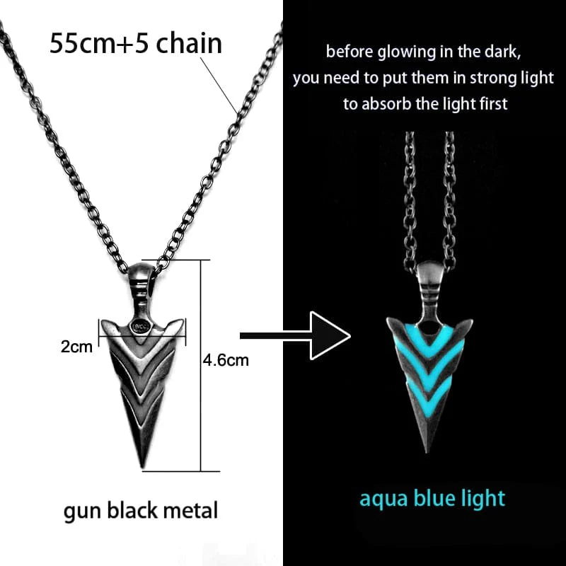 Luminous Glowing Arrow Pendant Necklace Halloween Gift - Image 9