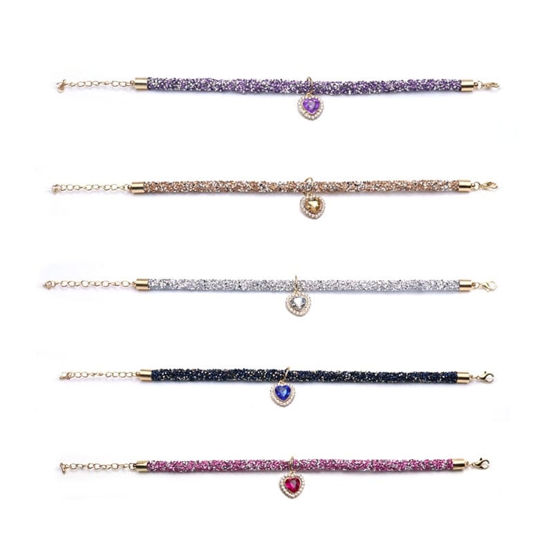 Luxury Heart Crystal Cat Collar - Image 11