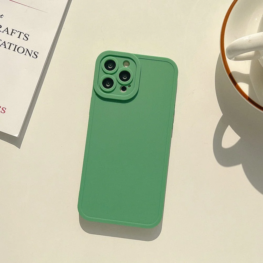 Matte 5 Styles Soft Silicone Phone Case For Iphone - Image 12