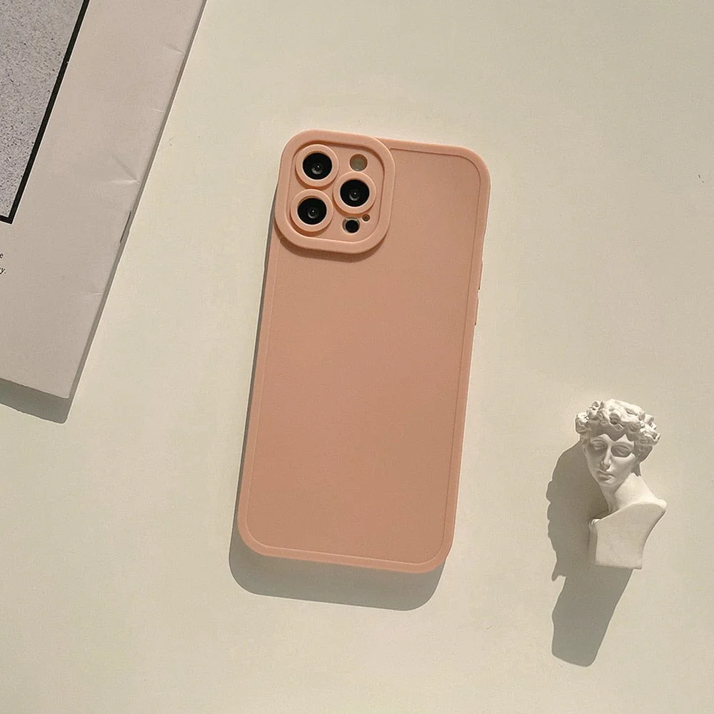 Matte 5 Styles Soft Silicone Phone Case For Iphone - Image 2