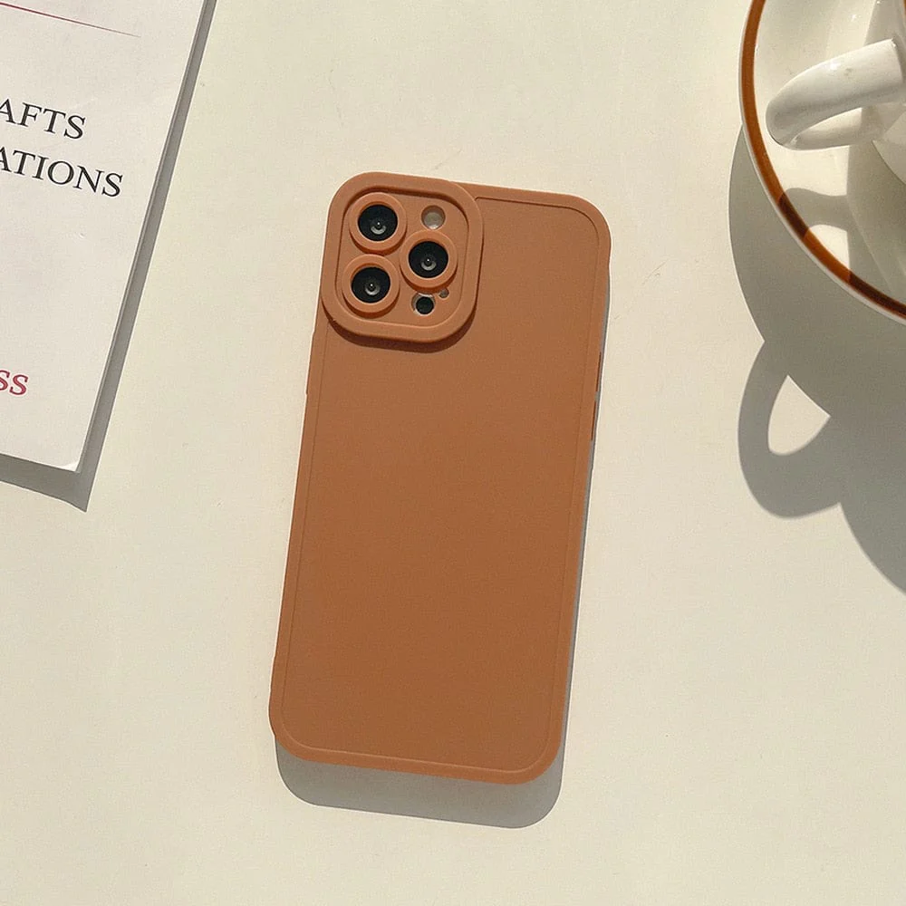 Matte 5 Styles Soft Silicone Phone Case For Iphone - Image 3
