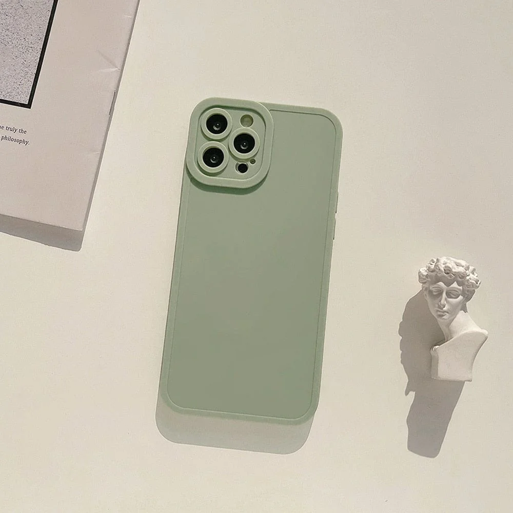 Matte 5 Styles Soft Silicone Phone Case For Iphone - Image 5