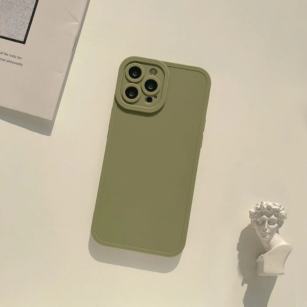 Matte 5 Styles Soft Silicone Phone Case For Iphone - Image 6
