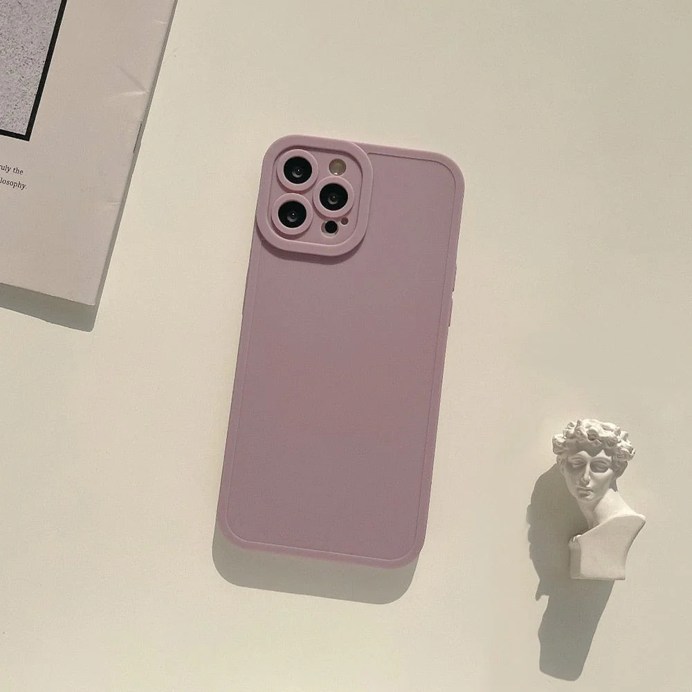 Matte 5 Styles Soft Silicone Phone Case For Iphone - Image 8