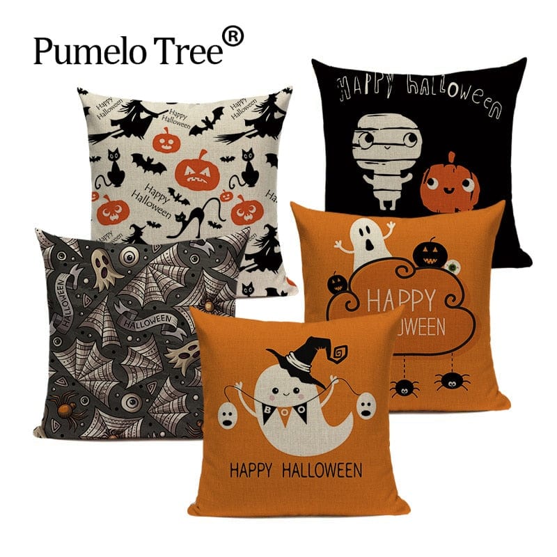 Funny Merry Halloween Decorative Pillow Case