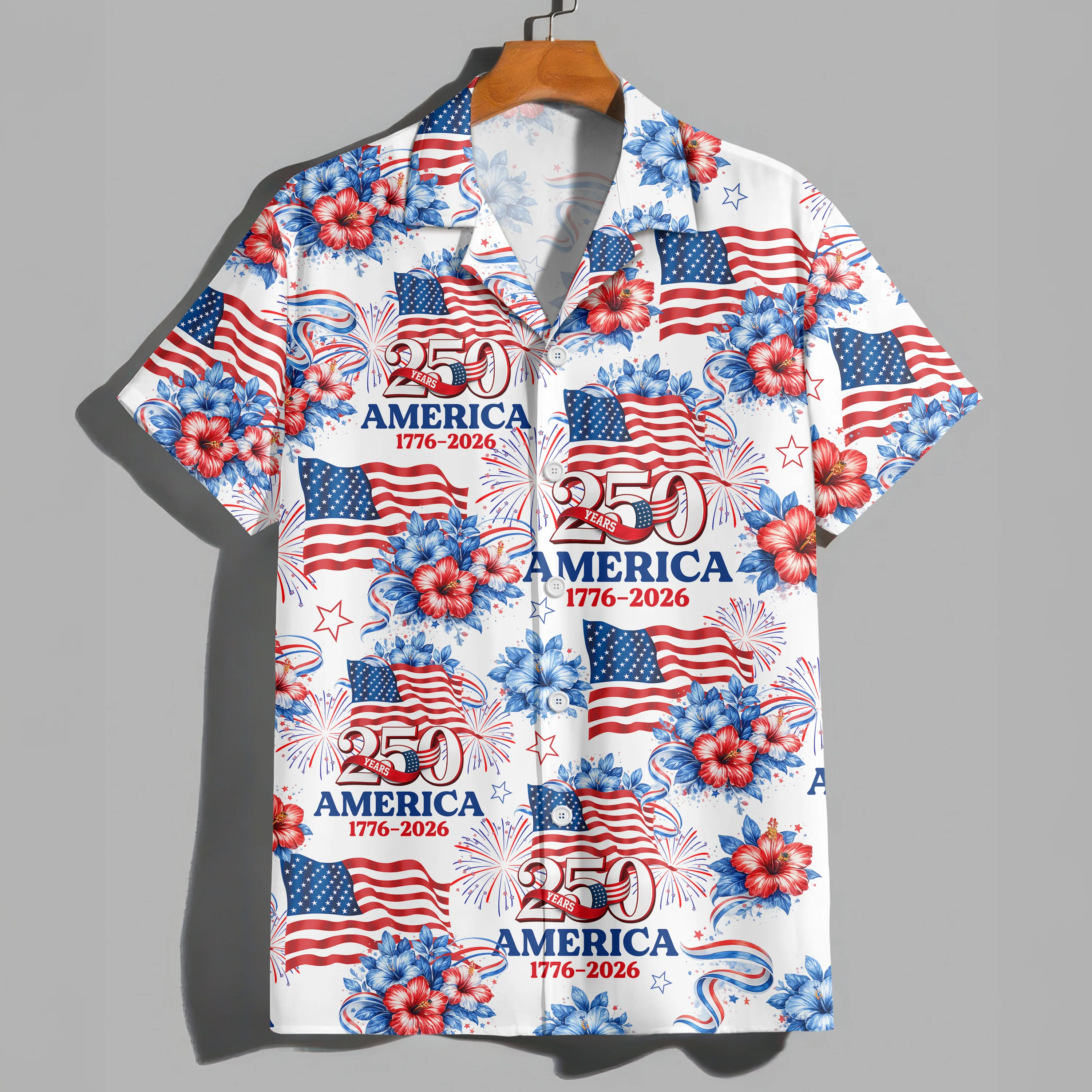 250 Years America 1776-2026 Patriotic Hawaii Shirt HA75 920180 - Image 4