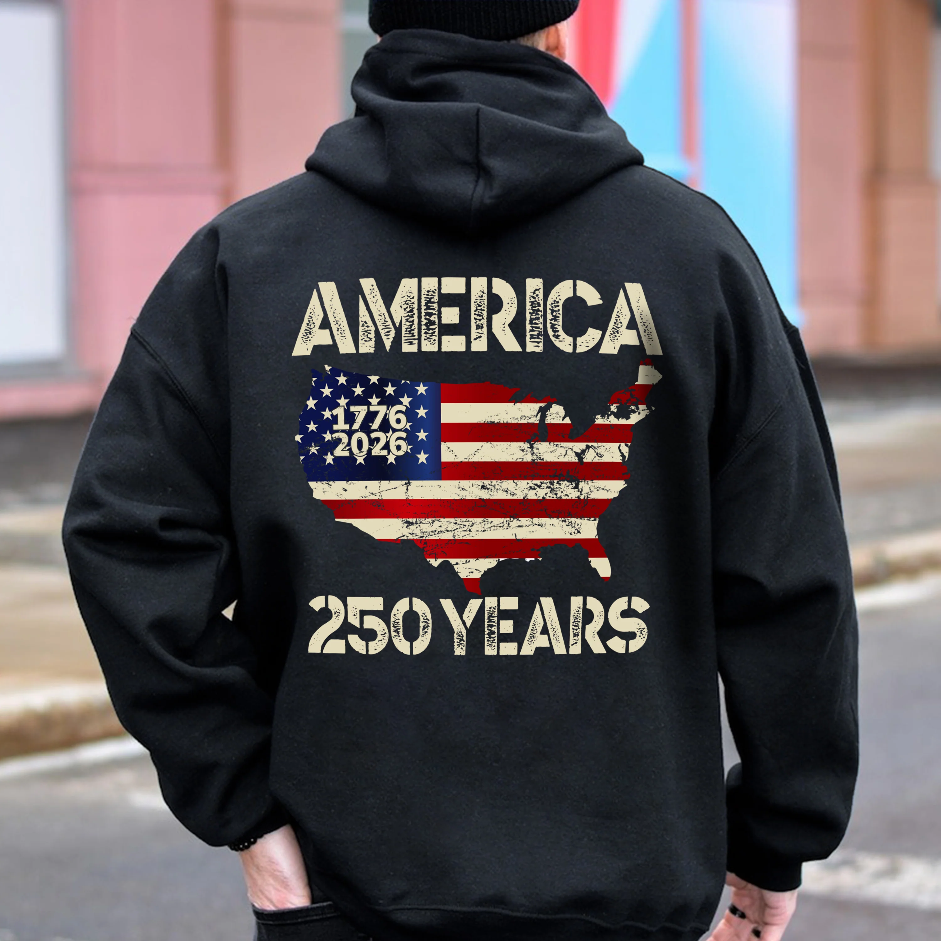 250 Years America Anniversary 250th Independence Day Back Side Dark Shirt HA75 897352 - Image 4