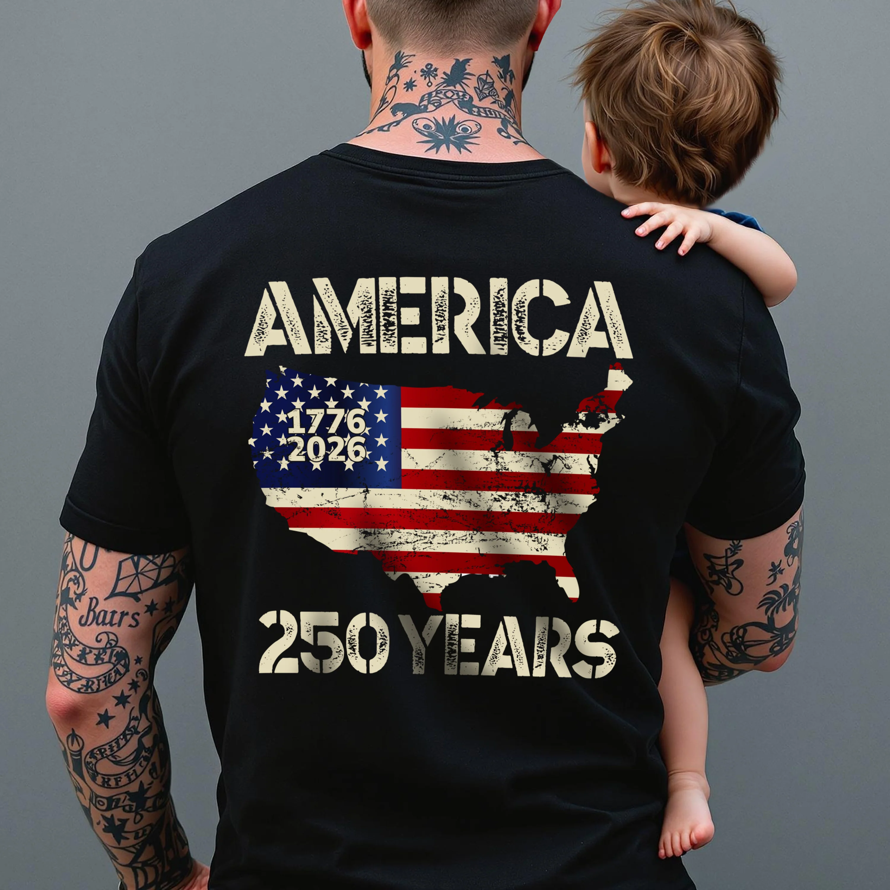 250 Years America Anniversary 250th Independence Day Back Side Dark Shirt HA75 897352 - Image 6