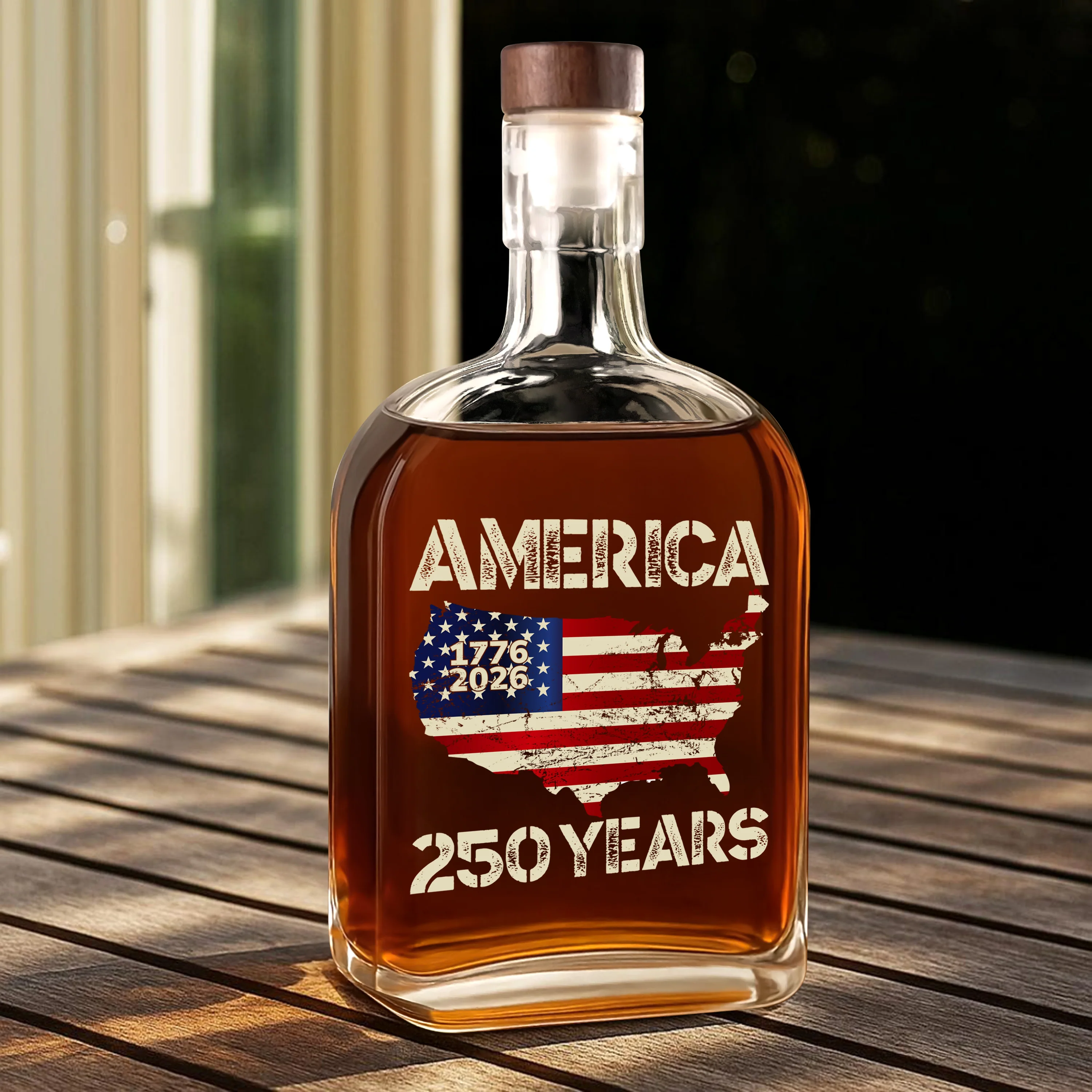 250 Years America Anniversary 250th Independence Day Whiskey Bottle HA75 897360 - Image 5