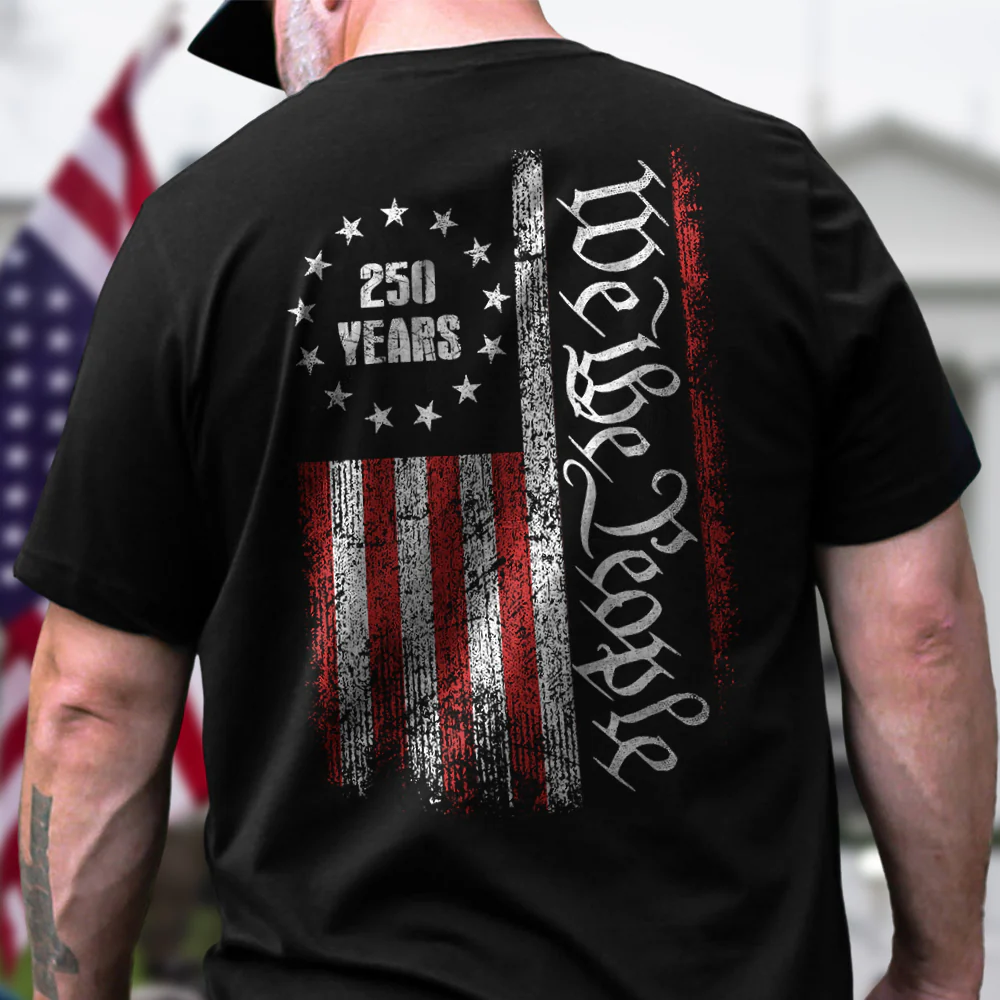 250 Years America Independence We The People US Back Side Dark Shirt HA75 897392 - Image 2