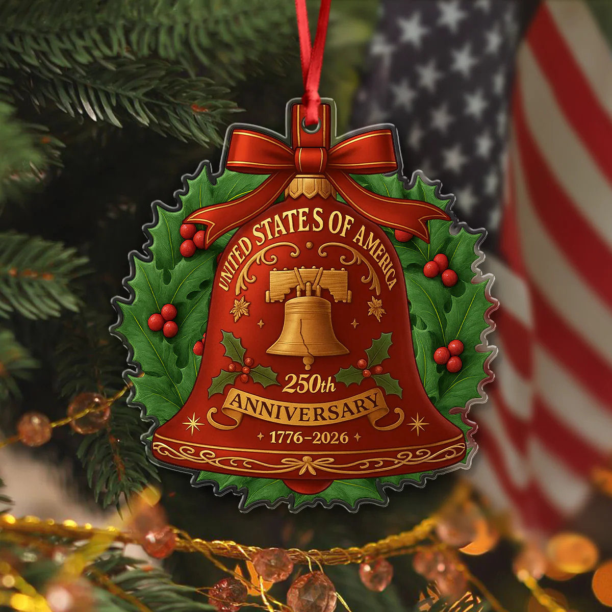 250 Years Anniversary United States of America Acrylic Ornament HA75 897804 - Image 3